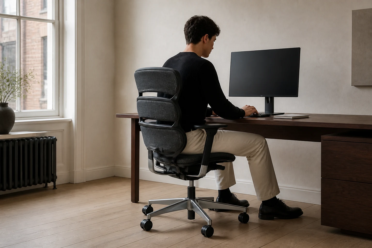 FORM 01 supporting a professional at a home workspace